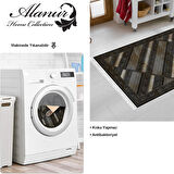 Dekoreko Kaymaz Taban Djt Mutfak Halısı Yıldız Deri Saçaklı Modern 731