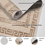 Dekoreko Kaymaz Taban Djt Mutfak Halısı Trend Modern F5036