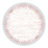 Dekoreko Kaymaz Taban Djt Salon Halısı Yıldız Deri Saçaklı Yuvarlak Modern 1342