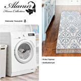 Dekoreko Kaymaz Taban Djt Mutfak Halısı Star Pamuk Saçaklı Modern 1906M