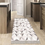 Dekoreko Kaymaz Taban Djt Mutfak Halısı Trend Saçaklı Modern 1944