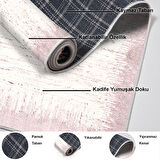 Dekoreko Kaymaz Taban Djt Salon Halısı Star Pamuk Modern 1342