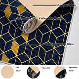 Dekoreko Kaymaz Taban Djt Mutfak Halısı Yıldız Deri Modern 719