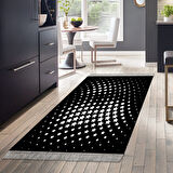 Dekoreko Kaymaz Taban Djt Mutfak Halısı Star Pamuk Saçaklı Modern 723