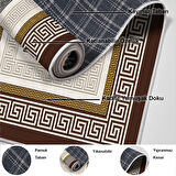 Dekoreko Kaymaz Taban Djt Salon Halısı Star Pamuk Modern 675M