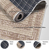 Dekoreko Kaymaz Taban Djt Mutfak Halısı Star Pamuk Modern F5036