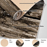 Dekoreko Kaymaz Taban Djt Salon Halısı Yıldız Deri Modern Mu136