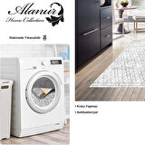 Dekoreko Kaymaz Taban Djt Mutfak Halısı Yıldız Deri İskandinav F5079