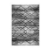 Dekoreko Kaymaz Taban Djt Salon Halısı Yıldız Deri Modern M5006