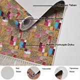 Dekoreko Kaymaz Taban Djt Banyo Halısı Trend Saçaklı Modern 2155M