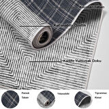 Dekoreko Kaymaz Taban Djt Salon Halısı Star Pamuk Modern Mu134