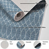 Dekoreko Kaymaz Taban Djt Mutfak Halısı Trend İskandinav F5084