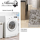 Dekoreko Kaymaz Taban Djt Mutfak Halısı Star Pamuk Saçaklı Modern Mu145