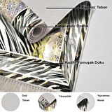 Dekoreko Kaymaz Taban Djt Mutfak Halısı Trend Saçaklı Modern 728