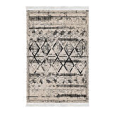 Dekoreko Kaymaz Taban Djt Mutfak Halısı Star Pamuk Saçaklı İskandinav M5141