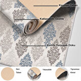 Dekoreko Kaymaz Taban Djt Mutfak Halısı Yıldız Deri Modern 674M