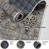 Dekoreko Kaymaz Taban Djt Salon Halısı Star Pamuk Modern 659M