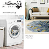 Dekoreko Kaymaz Taban Djt Salon Halısı Trend Saçaklı Oval İskandinav 2146M