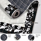 Dekoreko Kaymaz Taban Djt Salon Halısı Star Pamuk Modern 1495