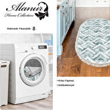 Dekoreko Kaymaz Taban Djt Mutfak Halısı Trend Saçaklı Oval İskandinav F5124