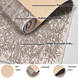 Dekoreko Kaymaz Taban Djt Salon Halısı Yıldız Deri Modern 1488