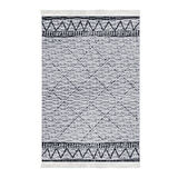 Dekoreko Kaymaz Taban Djt Mutfak Halısı Yıldız Deri Saçaklı İskandinav F5081