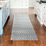 Dekoreko Kaymaz Taban Djt Mutfak Halısı Yıldız Deri İskandinav F5084