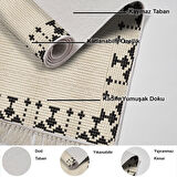 Dekoreko Kaymaz Taban Djt Mutfak Halısı Trend Saçaklı Modern 1945