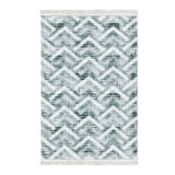 Dekoreko Kaymaz Taban Djt Mutfak Halısı Yıldız Deri Saçaklı İskandinav F5124