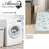 Dekoreko Kaymaz Taban Djt Mutfak Halısı Yıldız Deri Saçaklı İskandinav F5124