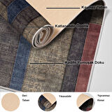 Dekoreko Kaymaz Taban Djt Banyo Halısı Yıldız Deri Modern S6505