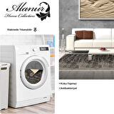 Dekoreko Kaymaz Taban Djt Salon Halısı Yıldız Deri Saçaklı Modern 1911