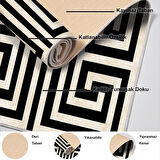 Dekoreko Kaymaz Taban Djt Banyo Halısı Yıldız Deri Modern 658M