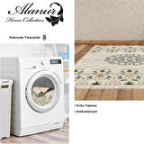 Dekoreko Kaymaz Taban Djt Salon Halısı Yıldız Deri Saçaklı Modern 1491