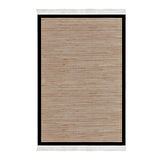Alanur Home Kaymaz Taban Djt Banyo Mutfak Salon Halı Yıldız Deri Saçaklı Dokuma Desen E5001