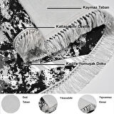 Dekoreko Kaymaz Taban Djt Banyo Halısı Trend Saçaklı Oval İskandinav F5128