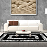 Dekoreko Kaymaz Taban Djt Salon Halısı Star Pamuk Saçaklı Modern 650M