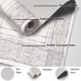 Dekoreko Kaymaz Taban Djt Salon Halısı Trend Modern M5076