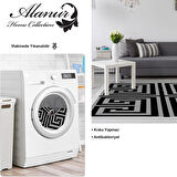 Dekoreko Kaymaz Taban Djt Salon Halısı Star Pamuk Saçaklı Modern 658M