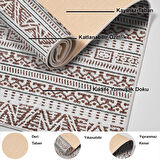 Dekoreko Kaymaz Taban Djt Salon Halısı Yıldız Deri İskandinav F5082