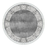 Dekoreko Kaymaz Taban Djt Mutfak Halısı Star Pamuk Saçaklı Yuvarlak Modern 1460