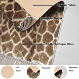 Dekoreko Kaymaz Taban Djt Mutfak Halısı Yıldız Deri Saçaklı Modern 1910