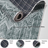 Dekoreko Kaymaz Taban Djt Salon Halısı Star Pamuk İskandinav F5083