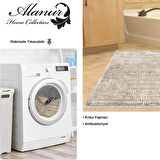 Dekoreko Kaymaz Taban Djt Banyo Halısı Star Pamuk Saçaklı Modern Mu134