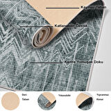 Dekoreko Kaymaz Taban Djt Salon Halısı Yıldız Deri İskandinav F5083