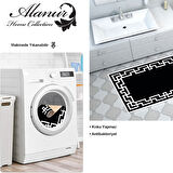 Dekoreko Kaymaz Taban Djt Banyo Halısı Yıldız Deri Modern F5035