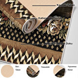 Dekoreko Kaymaz Taban Djt Salon Halısı Yıldız Deri Modern Mu127