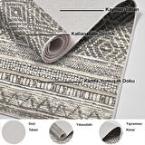 Dekoreko Kaymaz Taban Djt Mutfak Halısı Trend İskandinav F5087