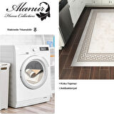 Dekoreko Kaymaz Taban Djt Mutfak Halısı Yıldız Deri Modern 626M