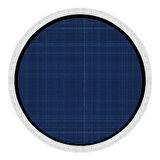 Alanur Home Kaymaz Taban Djt Banyo Mutfak Salon Halı  Trend Saçaklı Yuvarlak Dokuma Desen E5007